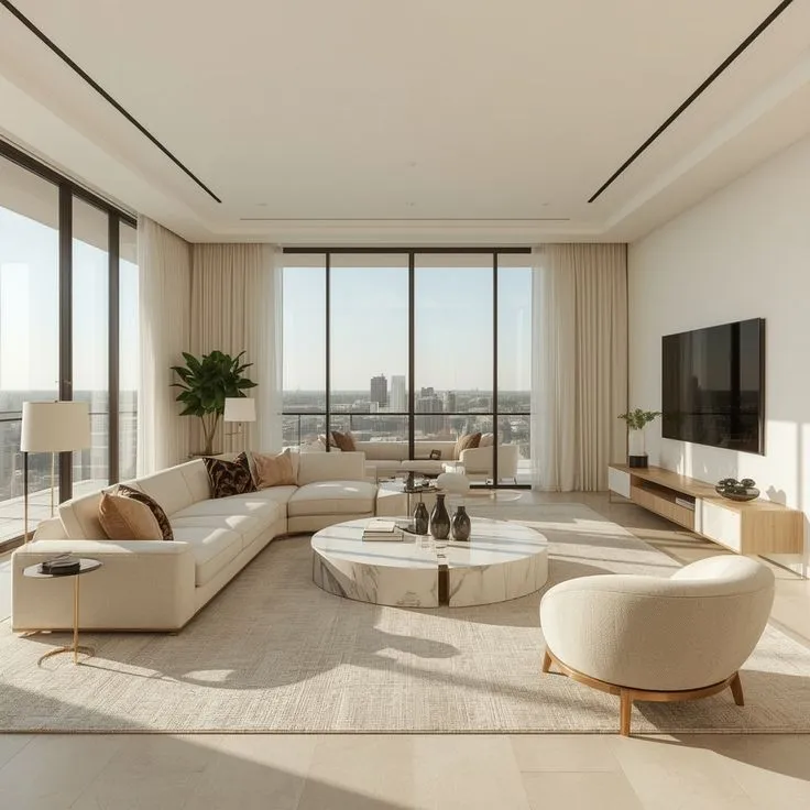 Before: Penthouse living room