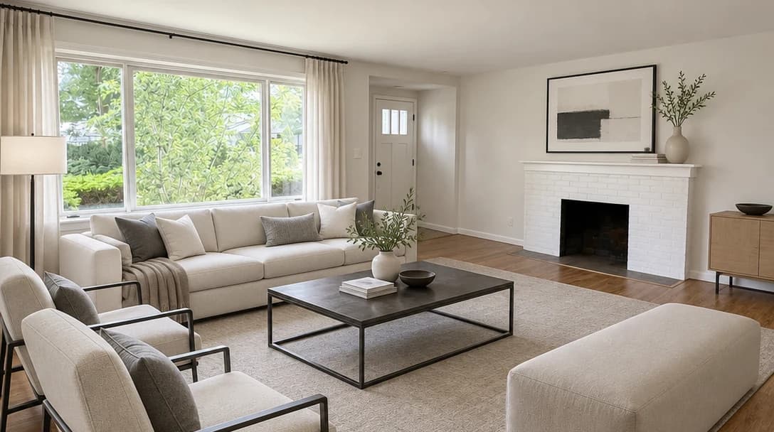Room staged in Modern style