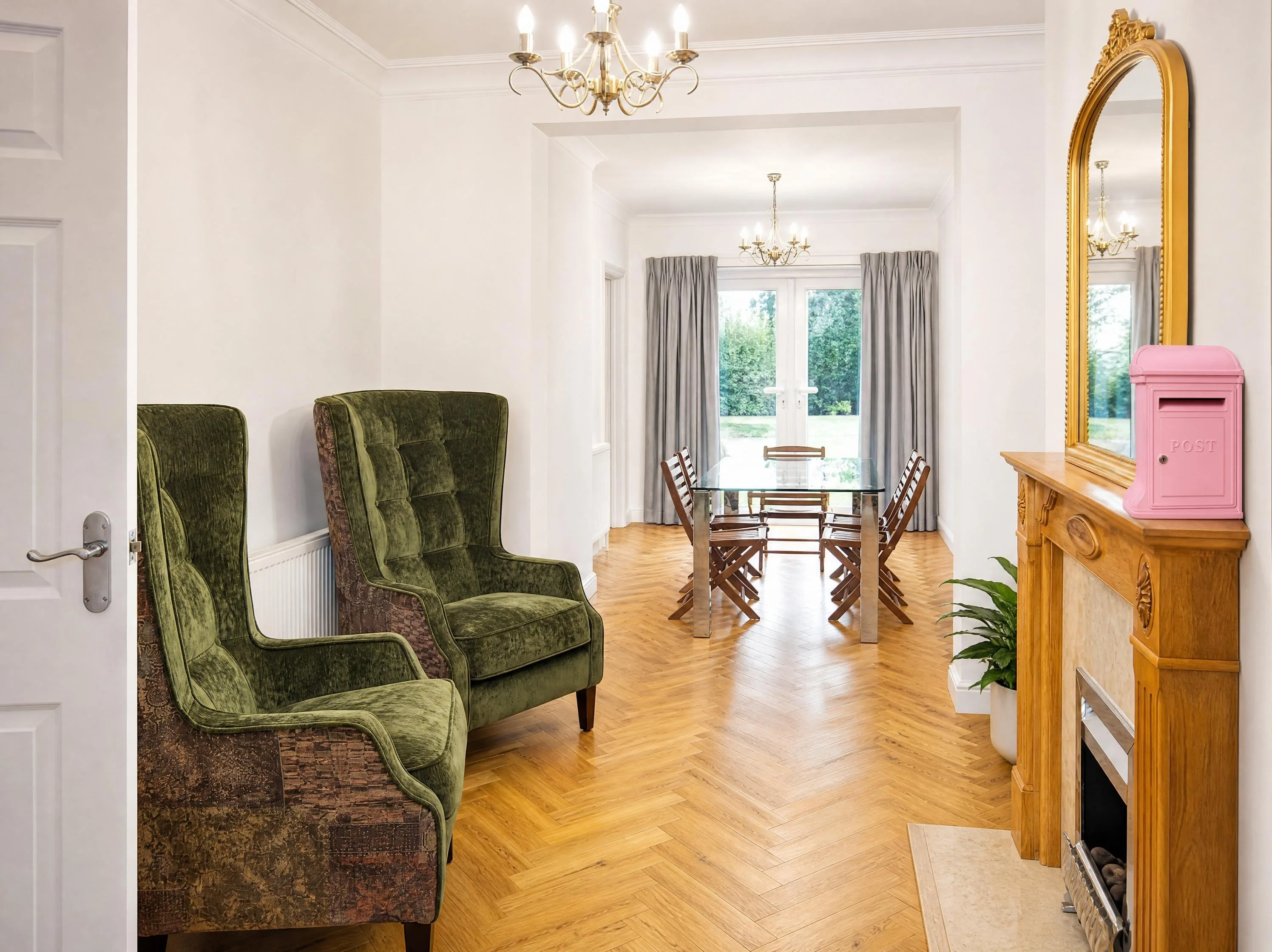 Interior property photo before targeted AI edits